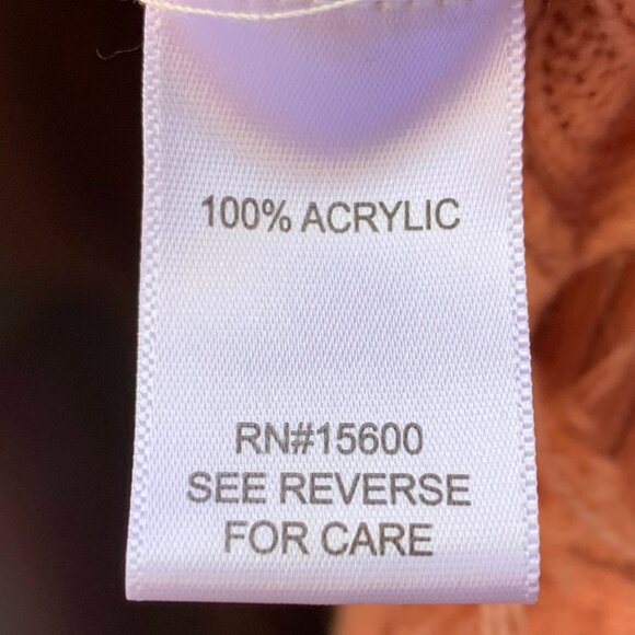 Kate & Sam Rib Stitch Knit Fringed Long Sleeve Crew Neck Sweater SzS - Picture 8 of 13